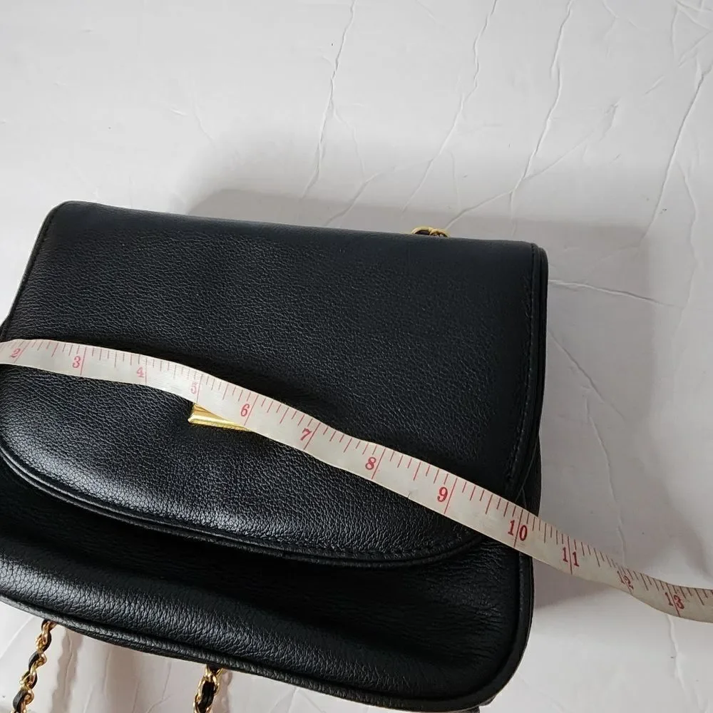 Toni Leather with Chain Purse Vintage